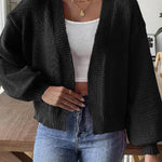 Fashion Trend Lantern Sleeve Simple Casual Coat