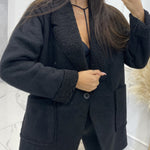 Warm short sherpa women's jacket