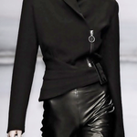 Long Sleeves Asymmetric Solid Color Zipper Stand Collar Jackets