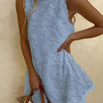 Casual Lace  Sleeveless Mini Dress