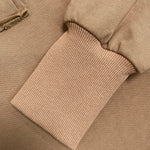 Half Snap Button Front Drop Shoulder Batwing Sleeve Sweatshirt Loose Fit Side Slit High-Low Hem Casual Top