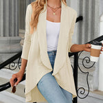 Open Front Cardigan Long Sleeve Knit Sweater Outwear