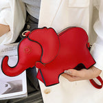 PU Elephant Shape Shoulder Bag Handbag