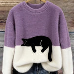 Lorea | Sweater with cat print