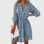 Theresa | Floral Puff Sleeve Dress