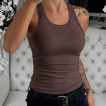 Women U-Neck Tummy Control Compression Tank Top Seamless Camisole Body Shaper Tanks for Women