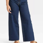Women's High-Rise Sailor Wide Leg Ankle Jeans