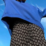 Solid Color Loose Sweatshirt Street Style Oversize Polar Fleece Pullover