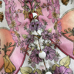 2 Pieces Outfit Floral Placement Print Stand Collar Button Button Front Lantern Sleeve Top and Casual Elastic Back Waist Shorts Set with Belt