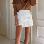 Taupe Clea Fringe Shirt