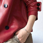 Long Sleeves Buttoned Solid Color Notched Collar Jackets&Coats Outerwear