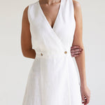 Loose Sleeveless Split-Joint V-Neck Maxi Dresses