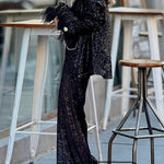 Special Treat Sequin High Rise Wide Leg Party Pants