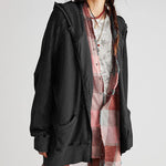 Nadorine Women's Cardigan Zipper Sweater Loungewear Outerwear Hoodie Long Jacket