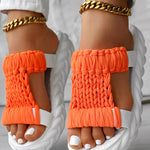Braided Cutout Round Toe Casual Slippers