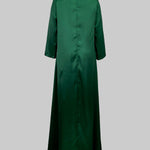 Long Sleeves Loose Embroidered Solid Color Evening Dresses