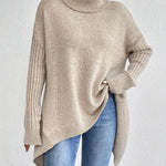 Mackenzie | Oversized Knit Turtleneck Sweater