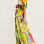 Silk Skirt and Skirt in Multi