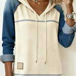 Rubí | Soft Stripe Shift Hoodie Dress
