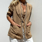 Nadorine Casual Slim Fit Lapel Blazers Long Sleeve Work Office Jacket