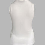 Rhinestone Decor O-neck Sleeveless Knit Tee Slim Fit Tank Top