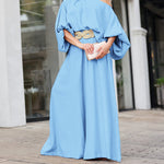 2 Pieces Outfit Turn-down Coll  Long Sleeve Button Front Satin  Shirt and Casual Vintage Floral  Print Elastic Back Waist Wide Leg  Pants Set without Belt