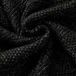 Round Neck Long Sleeve Drop Shoulder Pullover Sweater Casual Loose Fit Cable Knit Mid Length Sweater