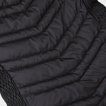 Zipper Pocket Design Shirred Fuzzy Trim Fleece Lined Hooded Puffer Jacket