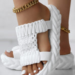 Braided Hollow Out Slippers Summer Sandals