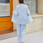 Linen Shirts Loose Long Pants Beach Outfits - Nadorine (Us Only)