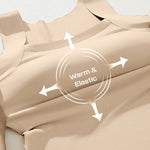U-Neck Sleeveless Tank Seamless Skinny Layering Top with Built-In Bra