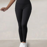 Winter Warm High Waisted Workout Athletic Leggings Tummy Control Butt Lifting Ultra Soft Thermal Lined Yoga Pants Women's Sportswear with Stacked Slit Pockets On Side