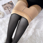 ChicMe ShapeLift 2-Piece Magic Thick Fleece Lined Leggings High Waist Thermal Pantyhose Warm Leggings 3 Shades（Size Regular/Large/Extra Large）