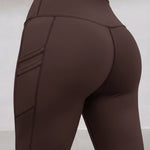 Winter Warm High Waisted Workout Athletic Leggings Tummy Control Butt Lifting Ultra Soft Thermal Lined Yoga Pants Women's Sportswear with Stacked Slit Pockets On Side