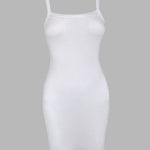 Bandeau Spaghetti Strap Sleevless Mini Dress Casual Slim Fit Bodycon Dress