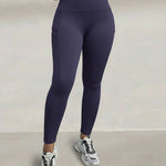 Winter Warm High Waisted Workout Athletic Leggings Tummy Control Butt Lifting Ultra Soft Thermal Lined Yoga Pants Women's Sportswear with Stacked Slit Pockets On Side