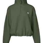 Stand Collar Zipper Design Casual Sweatshirt