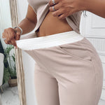 2 Piece Outfits Notch Neck Sleeveless Top Stretchy Waist Straight Leg Pants Lounge Sets Tracksuit