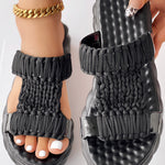 Braided Hollow Out Slippers Summer Sandals