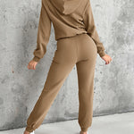 Argyle Textured Button Down Side Slit Long Sleeve Fleece Teddy Coat Hooded Jacket Warm Outwear