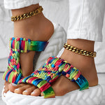 Braided Cutout Round Toe Casual Slippers