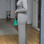 Women's Two Piece Outfit Turn-down Collar Criss Cross Asymmetric Top and Wide Leg Pant Set
