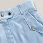 2 Pieces Outfits Sleeveless High Neck Cargo Pockets Design Top And Casual Cuffed Long Pants Set