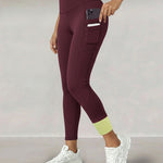 Winter Warm High Waisted Workout Athletic Leggings Tummy Control Butt Lifting Ultra Soft Thermal Lined Yoga Pants Women's Sportswear with Stacked Slit Pockets On Side