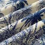 Women's Tropical Print 2 Piece Outfit Button Down Shirt and High Waisted Wide Leg Pants Casual Vacation Set