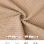 ChicMe Built-in Bra U-Neck Long Sleeve Ribbed Top