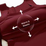 U-Neck Sleeveless Tank Seamless Skinny Layering Top with Built-In Bra