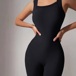 Seamless Square Neck Sleeveless Tank Top Tummy Control Bodysuit Romper