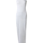 Spaghetti Strap U-Neck Casual Maxi Dress Slim Fit Cami Vacation Dress