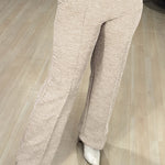 2 Pieces Outfit Long Sleeve Zip Up Drawstring Hoodie Coat and Casual Elastic Waist Seam Front Straight Leg Pants Set